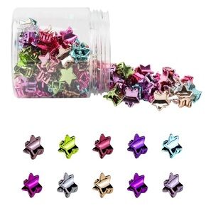 20 metal star hair clips accessories festival rave club dancer sexy cute girls